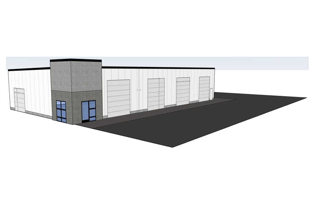 Maintenance Building NW Elevation